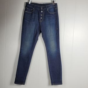 True Religion Halle Button fly super skinny jeans size 27